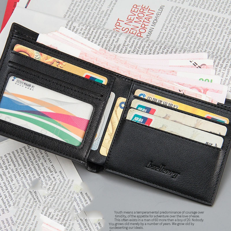 Retro Men/'s Magic Bag PU Leather Credit Card Cash Coin ID Wallet Purse