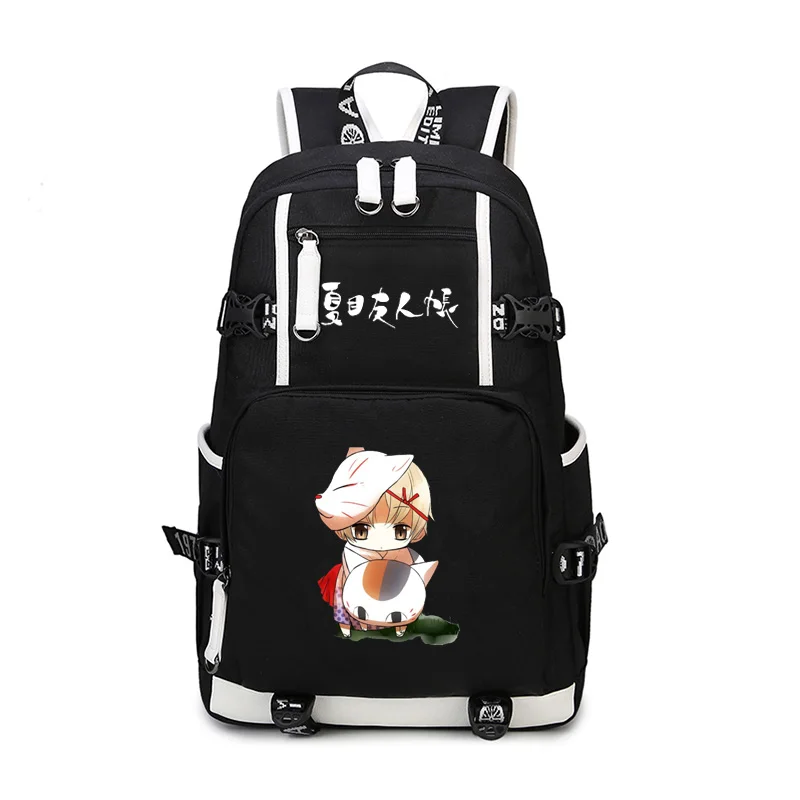Anime Natsume Yuujinchou Large Capacity Backpack Girl Laptop Canvas