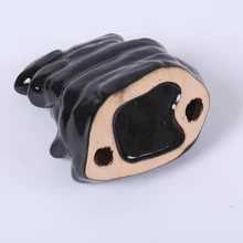 Черный водопад керамический, с обратным потоком конуса курильница с держателем буддийские Офис