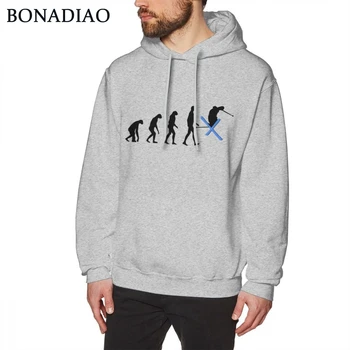 

Evolution OF Ski Sweatshirt Men Long Sleeve Novelty Skiing Crewneck Hoodie