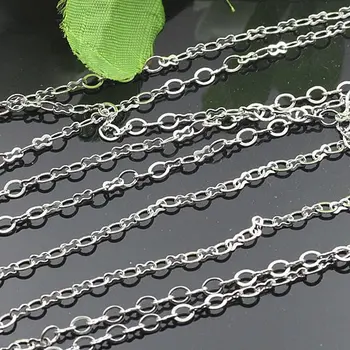 

Free shipping!!!! 100m/lot dull silver Figure Eight with rolo chain findings 5x3mm