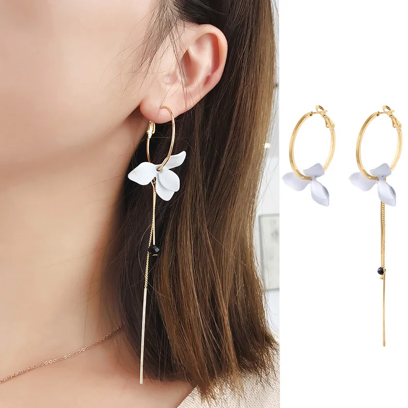 2018 модные серьги обруча для женщин Bijoux элегантные Асимметричные Pendientes большой