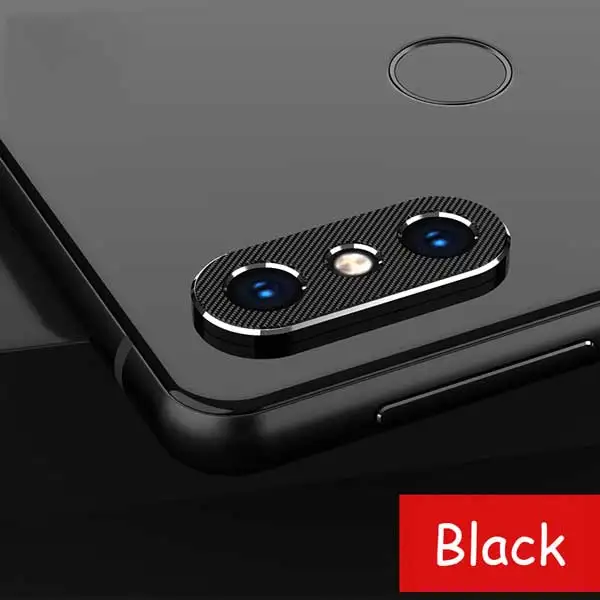 Black Защитная пленка для камеры для Xiaomi Mi 8 Lite, металлическая задняя линза, защитное кольцо для Xiaomi Mi Max 3, алюминиевый чехол для объектива - Цвет: Black