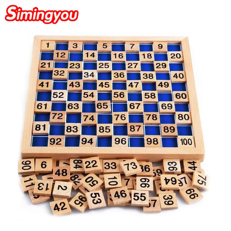 

Simingyou Learning Education Wooden 1-100 Digital Continuous Board Baby Science Toys For Children 1 Model B40-A-2 Drop Shipping