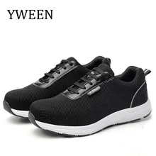 YWEEN Men Steel Toe Work Safety Shoes Lightweight Breathable Reflective Casual Sneaker Men Shoes цена YWEEN Men Steel Toe Work Safety Shoes Lightweight Breathable Reflective Casual Sneaker Men Shoes цены онлайн