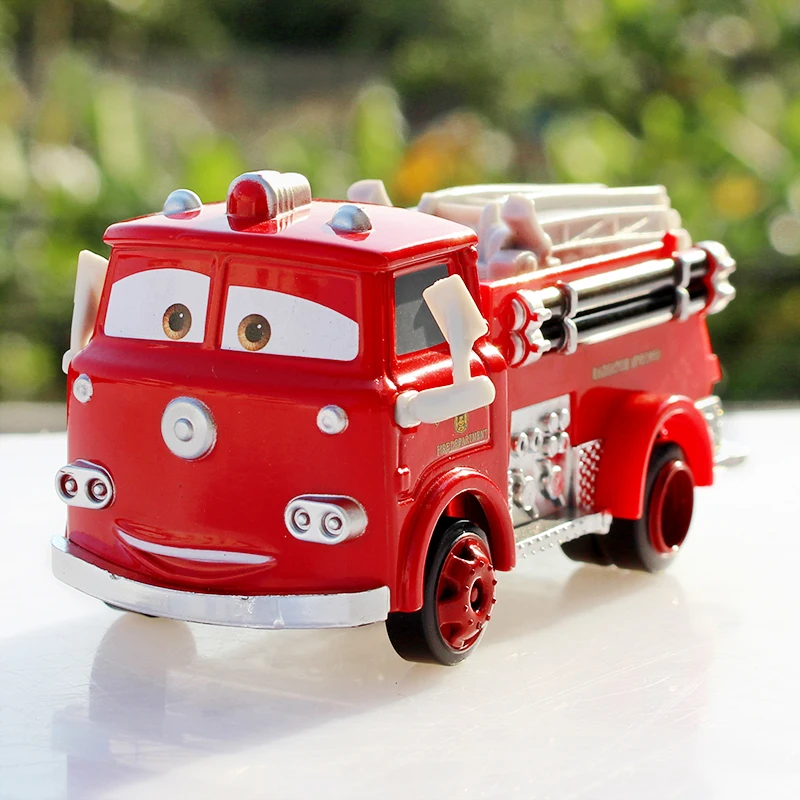 Дисней Pixar Cars 2 игрушка автомобиль 1:55 красный пожарный металлический литой под