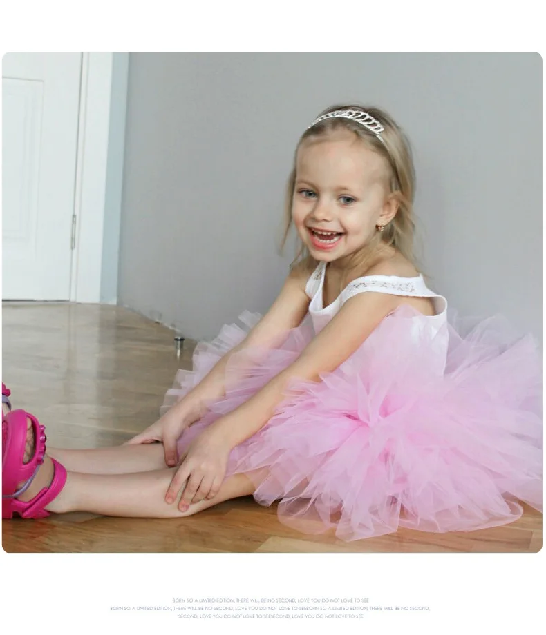 Модные юбка-пачка для девочек супер пышная 6-слойная юбка-американка принцессы для балета юбка-пачка многослойная юбка-пачка Chritsmas детская одежда