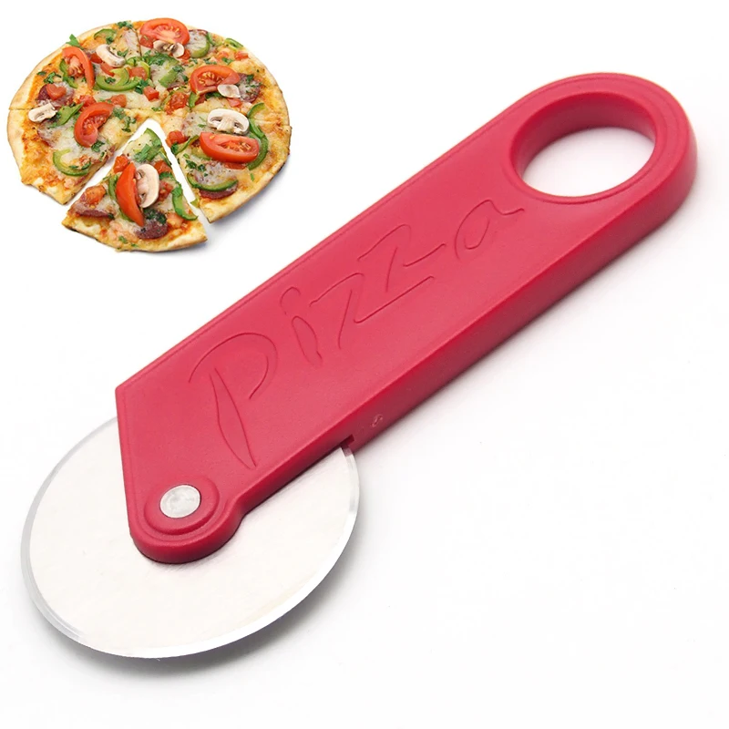 Stainless Steel Pizza Cutter Round Shape Pizza Knife Wheels Cutters