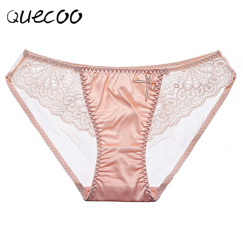 QUECOO 3 шт./лот 2017 сексуальное соблазнительное ice silk тонкое кружевное воздушное