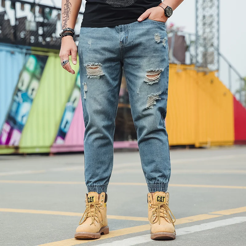 Hot Sale 2018 Spring Casual Harem Pants Chinese Jeans Hanging Crotch