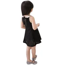 New Fashion 2016 Girls Clothes Tutu Dress Kids Clothing baby girls Dress princess dress Sequins Collar Black White