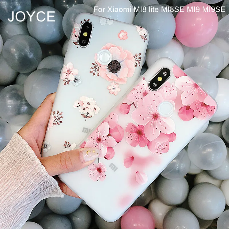 Мягкий ТПУ чехол JOYCE для телефона Xiaomi 8 Mi 5X 6X xiaomi Mi9 цветочный |