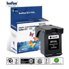 Совместимый картридж befon 301 XL, сменный картридж для принтера HP301 DeskJet 1050 2050 3050 2150 3150 1010 1510 2540 Совместимый картридж befon 301 XL, сменный картридж для принтера HP301 DeskJet 1050 2050 3050 2150 3150 1010 1510 2540