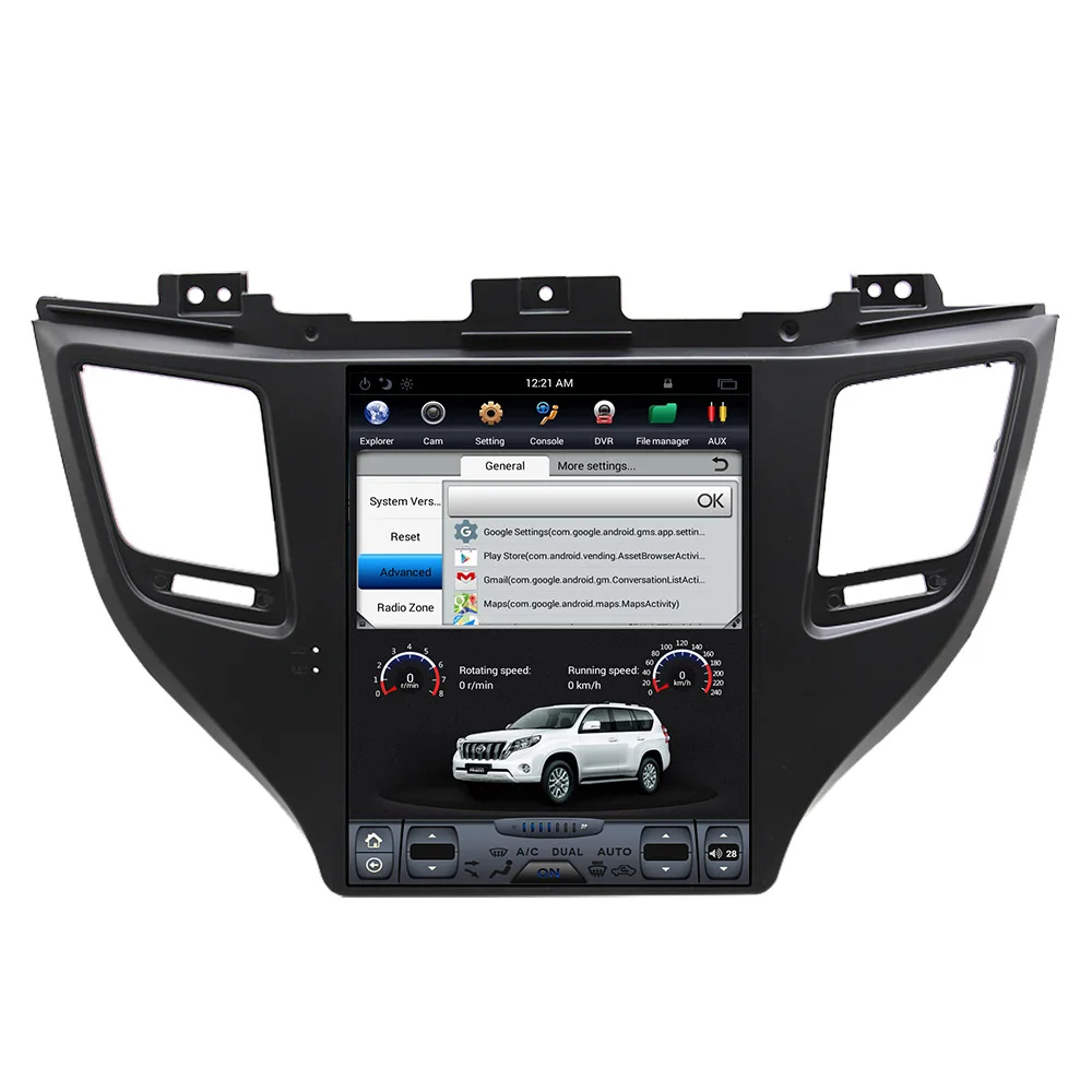 Best ZWNVA Tesla IPS Screen Android 7.1 Car No CD DVD Player Radio GPS Navigation For Hyundai Tucson 2015 2016 2017 2018 Headunit 5
