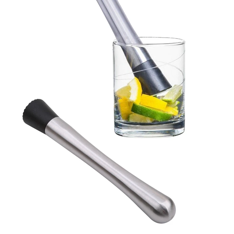 Cocktail stir bar stainless steel mixer ice tool(thick waist section 20*3.3) DIY fruit mud machine ice machine bar bar tool