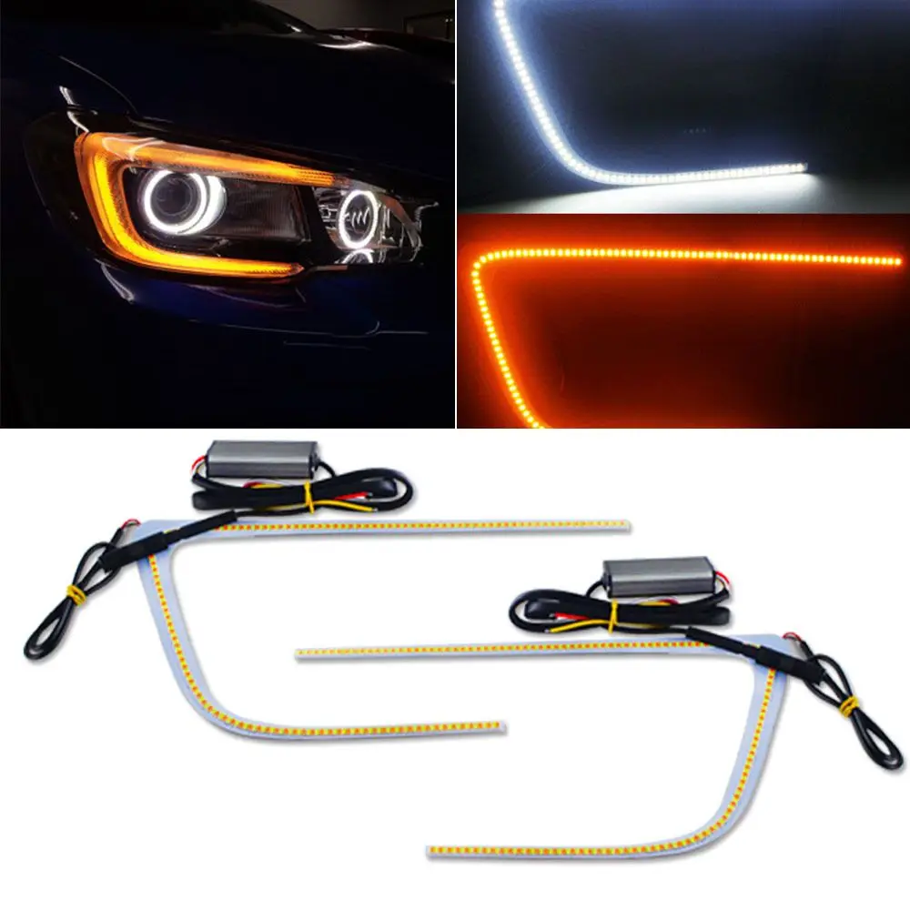 Автомобильный мигающий светильник для Subaru WRX/STI 2015 2016 2017 2018LED DRL дневные ходовые