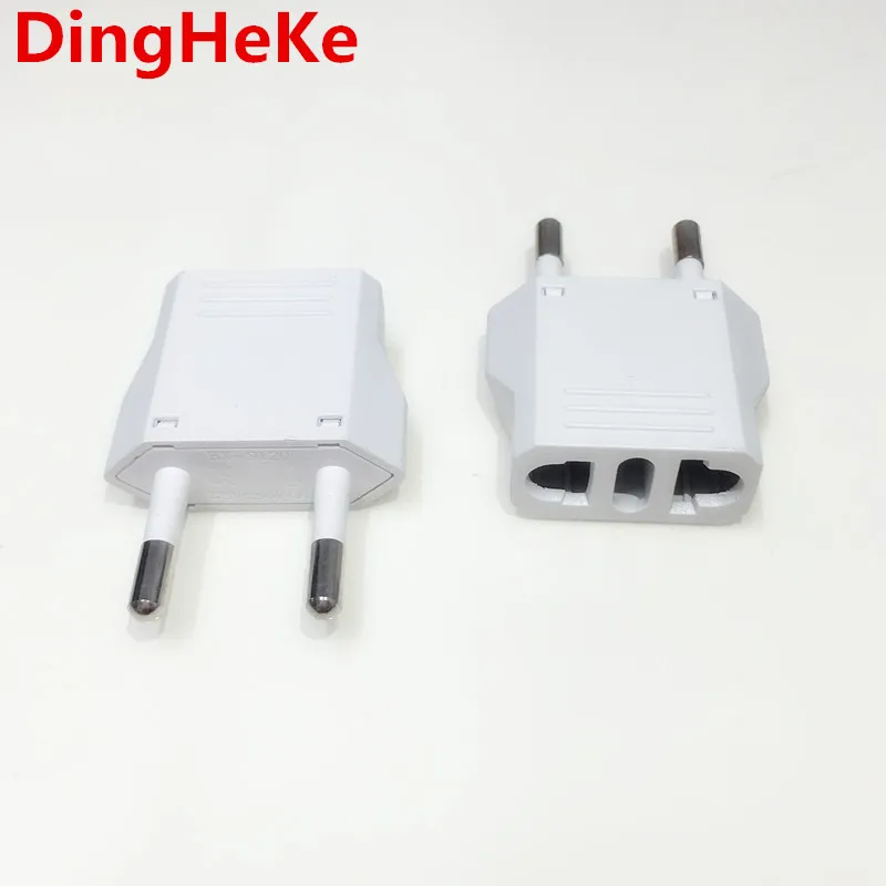 

US To EU Plug Adapter American To Euro Europe European Travel Power Adapter AC Converter Electrical Outlet Socket