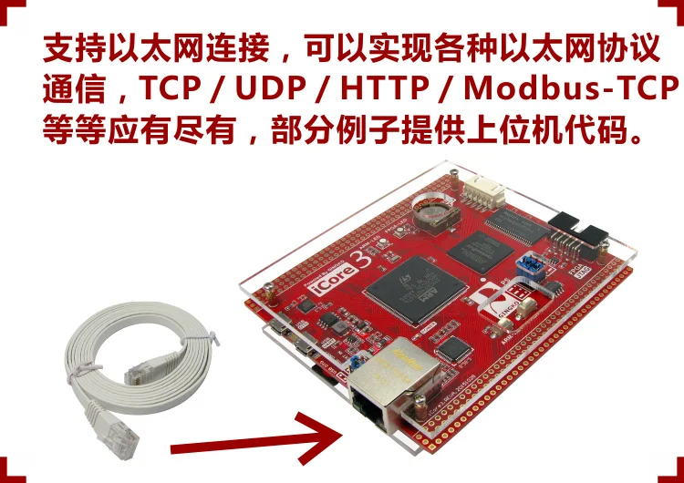 ICore3 ARM FPGA двухъядерный процессор Ethernet high speed USB STM32F407 IPC