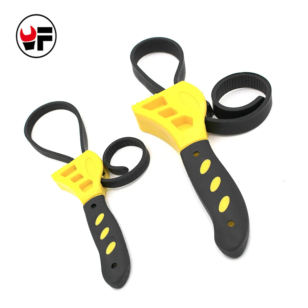 2 In 1 500mm Universal Belt Wrench Filter Spanner Bottle Opener Hand