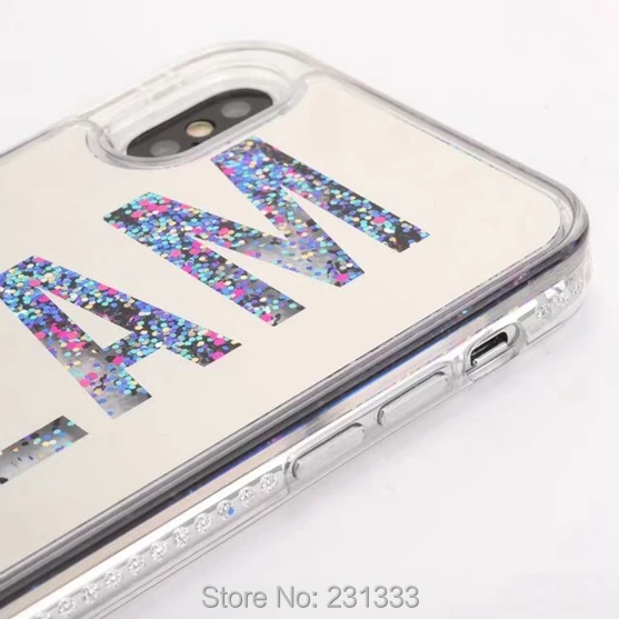 C ku для Iphone X 8 7 PLUS 6 6S жидкий зыбучий песок алмазное блестящее покрытие ТПУ чехол