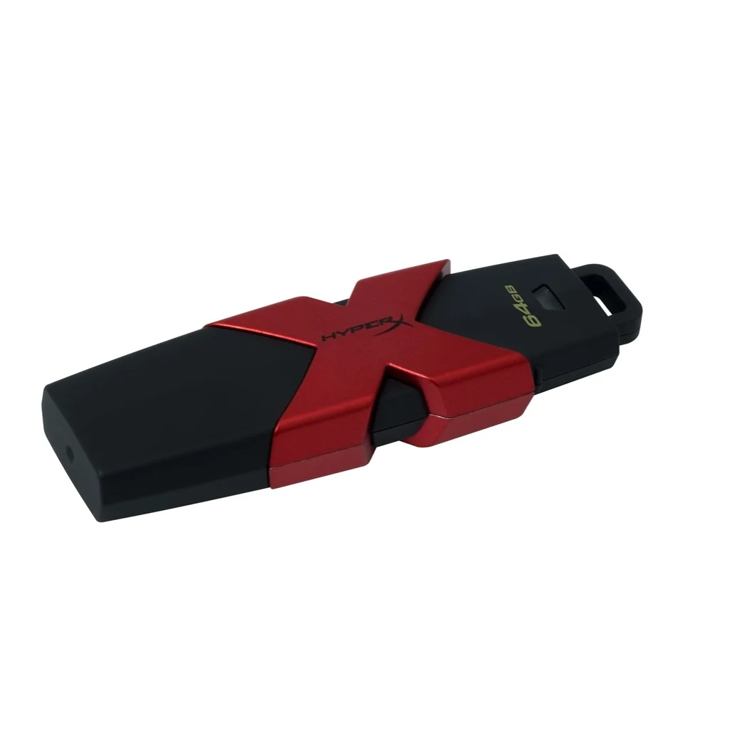 HyperX 64 GB 3 0 (3 1 Gen 1) usb type-A Разъем 350 МБ/с./с крышка Черный Красный | Компьютеры и офис