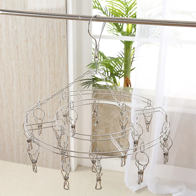Buy Double Tier Round 20 Clip Stainless Steel Easy Laundry Cheap Clothes Drying Hanger Rack Hanging Buy Double Tier Round 20 Clip Stainless Steel Easy Laundry Cheap Clothes Drying Hanger Rack Hanging
