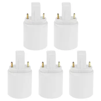 

5Pcs Professional G23 to E27/E14 Standard Base Adapters Lamp Base Bulb Holder Converters Useful Household Electrical Homekit