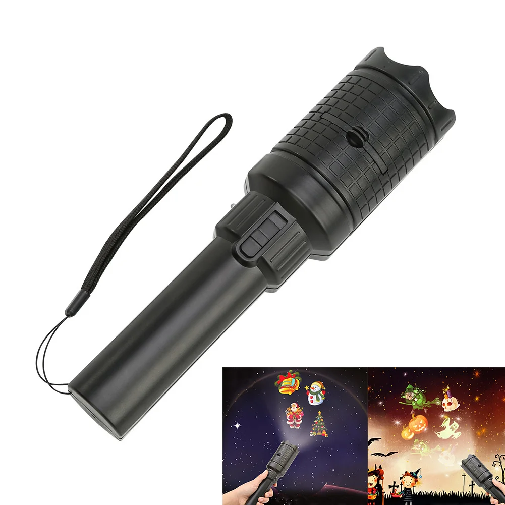 

Projection Light 4 Films Dynamic Christmas Pattern Fairy Projection LED Torch CLH@8