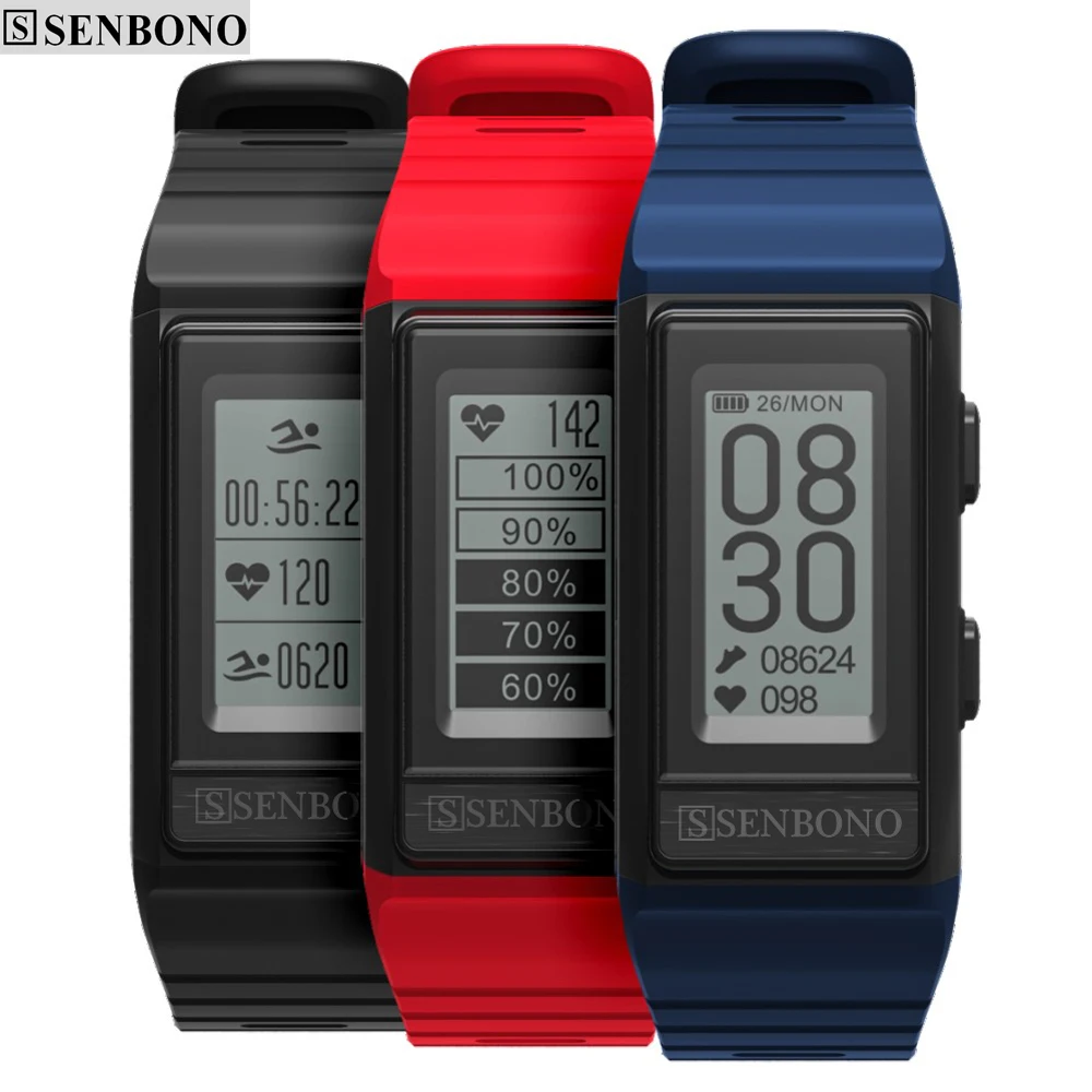 SENBONO gps спортивные часы Smart band монитор Cardiaco трекер высота сердечного ритма Фитнес