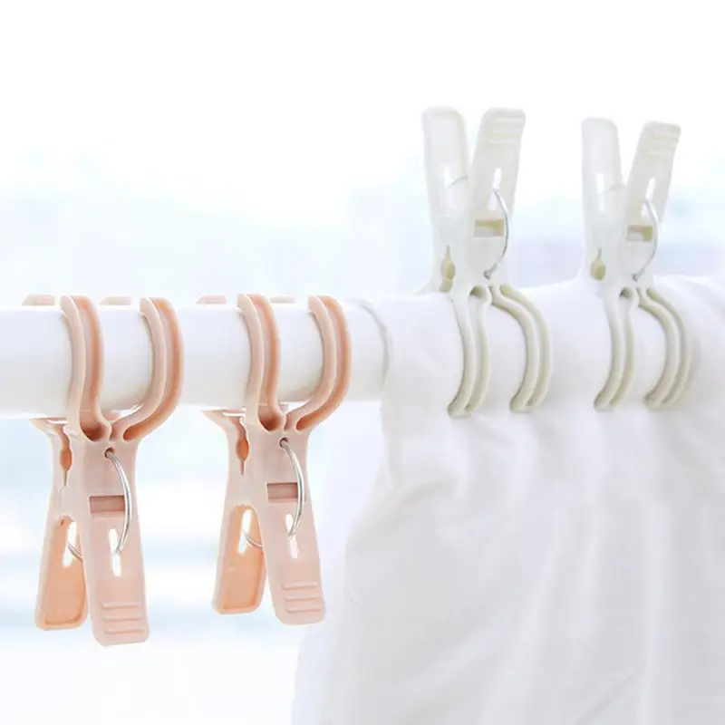 

New Plain Color Large Windproof Clothespin Household Large Plastic Quilt Clip Multifunctional Strong Non-Slip Clothes Clip Hot