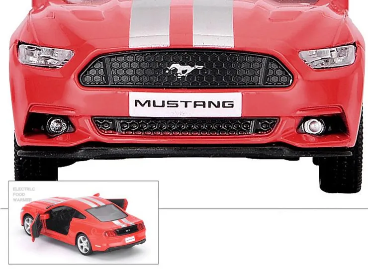 Ford Mustang GT, модель автомобиля из 1:36 сплава, литые под давлением металлические игрушки, детские развивающие игрушки