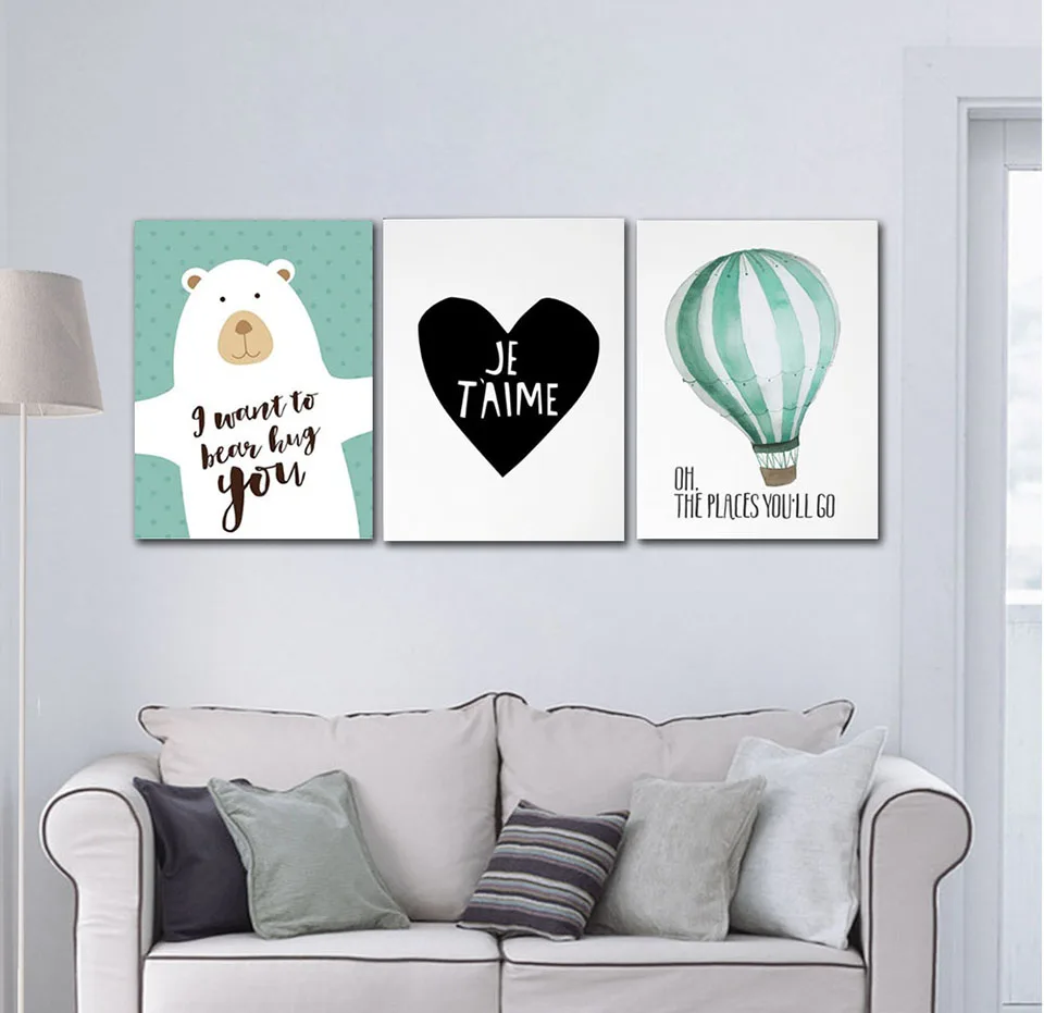 ALMUDENA-Nordic-Minimalist-Mint-Green-Balloon-Decorative-Print-Modular-Picture-Wall-Art-Canvas-Painting-for-Living (2)
