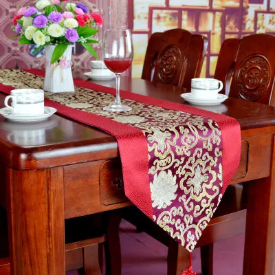 Удлиненная китайская скатерть в виде узкой полосы с кисточками прямоугольная винтажная столовая скатерть 3 размера защитные коврики