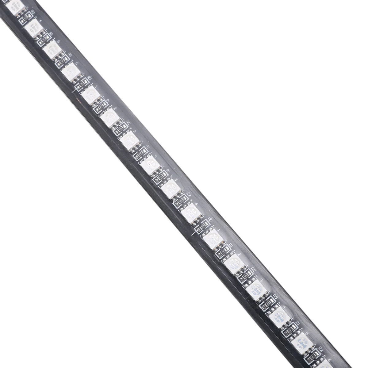 

1set 56cm 48LED RGB Car Scanner Knight Rider Strobe Flash Light Strip + Wireless Remote Control PVC DC 12V