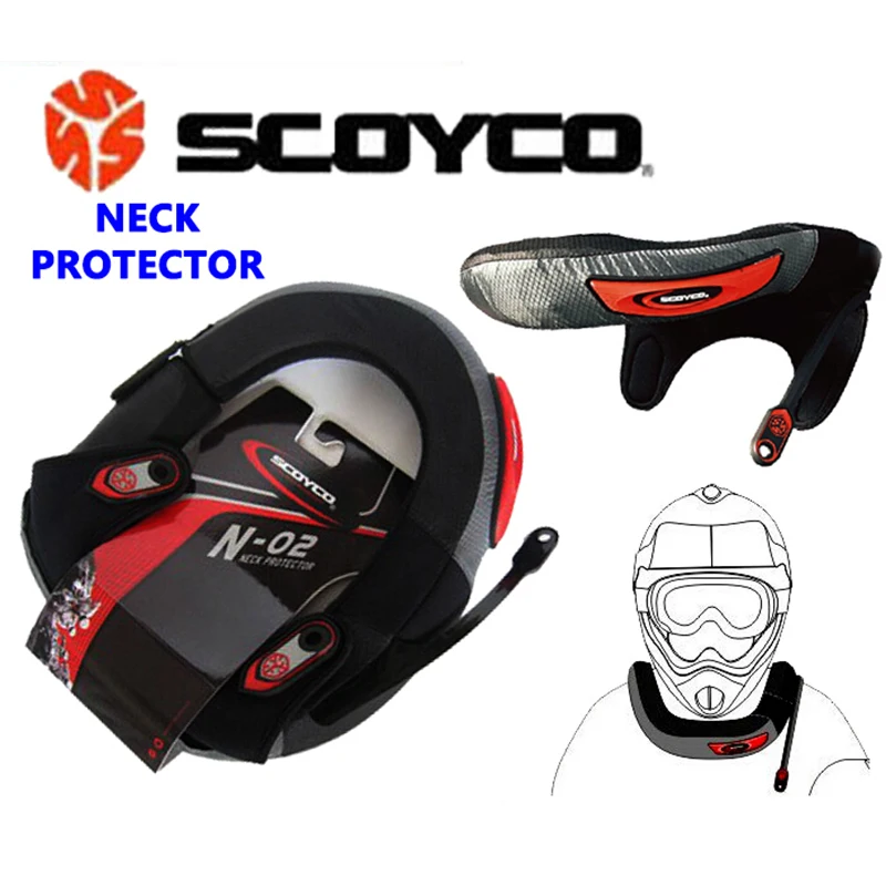 

Scoyco Motorcycle Neck Protector Motocross Neck Guard Long Distance Cycling Neck Brace Protective Gear N02