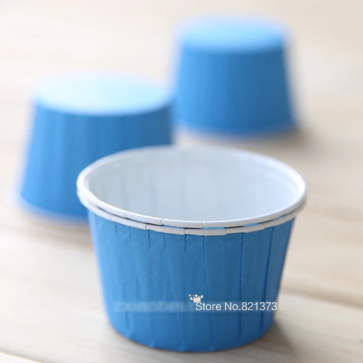 

Free Shipping blue cupcake paper liners cups cases, cheap muffin cake cup liner mold mould for decoration wedding party supplies