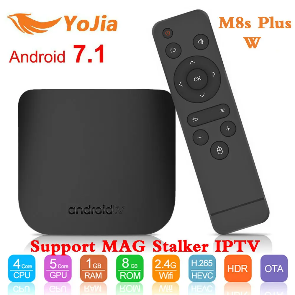 melhor Mecool M8s Plus W Caixa smart TV Android 7.1 Amlogic QuadCore S905W 1g g 2 8g g Apoio 16 MAG 250 Perseguidor IP TV Box PK x96 mini