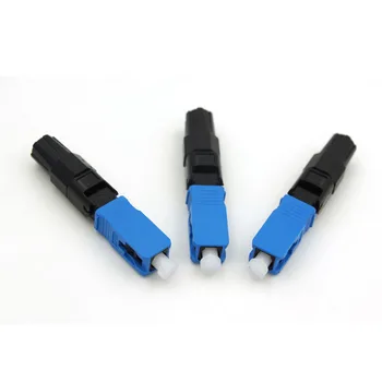 

100PCS/Bag Low Loss FTTH SC/UPC single-mode fiber optic SC UPC quick connector Fiber Optic Fast Connector SC Connector
