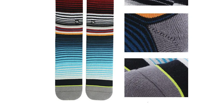 PEONFLY мужские забавные счастливые носки тонкий абзац полоса хлопок сетка в полоску три-Ди мужские профессиональные трубки геометрические носки