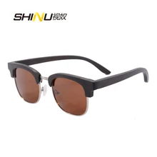 Primera Clase Ébano Gafas De Madera Retro de La Vendimia de Los Hombres gafas de Sol Polarizadas Gafas de Protección UV400 Gafas De Sol Mujer 6089