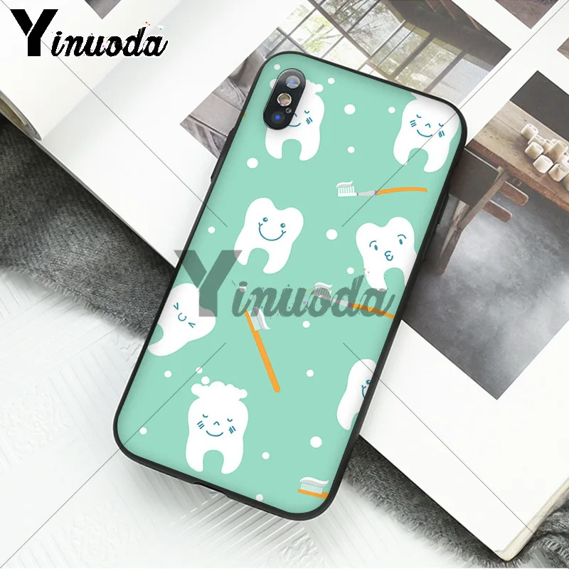 Cartoon Tooth Nurse Doctor Dentist Stethoscope Tooth Injections