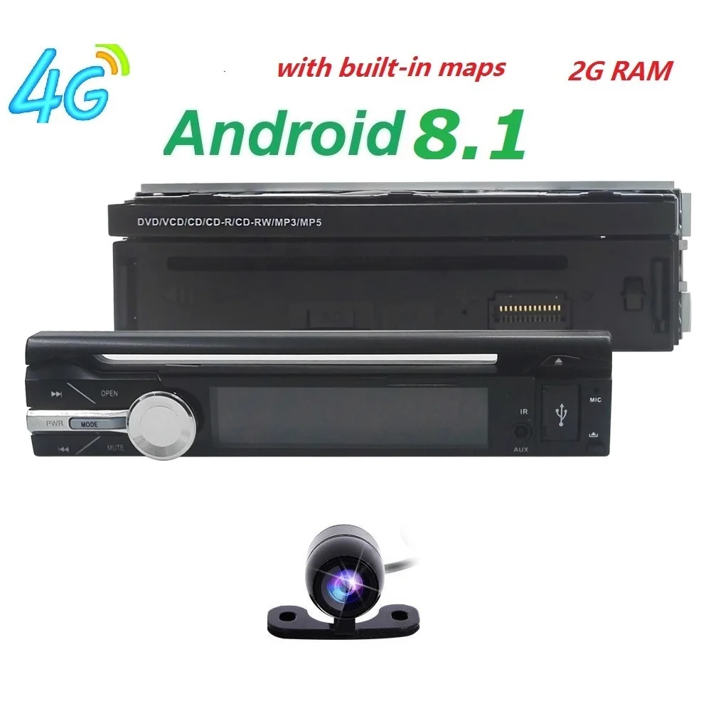 

2GB RAM single 1din 7inch touchscreen 4G WIFI Android 8.1 Car GPS FM Radio Stereo head unit Media Player BT USB SD RDS SWC DAB+