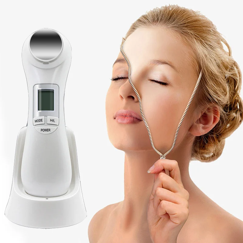 5 in 1 LED RF Photon Therapy Facial Skin Lifting Rejuvenation Vibration Device  (1-)