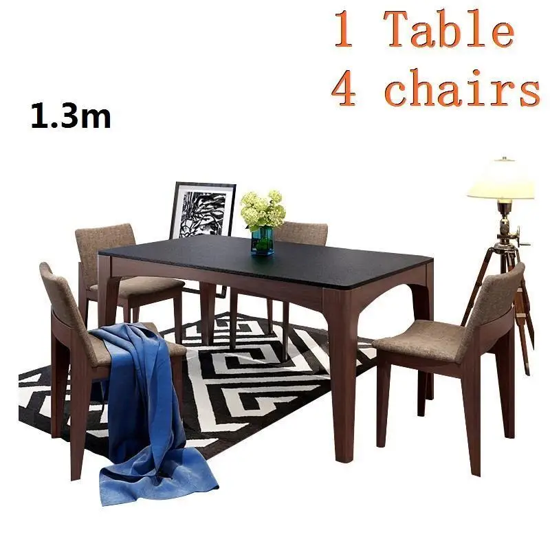 Eet Tafel Piknik Masa Sandalye Eettafel Salle A Manger mercerne Juego Pliante Wood Tablo Comedor Mesa De Jantar обеденный стол - Цвет: MODEL I