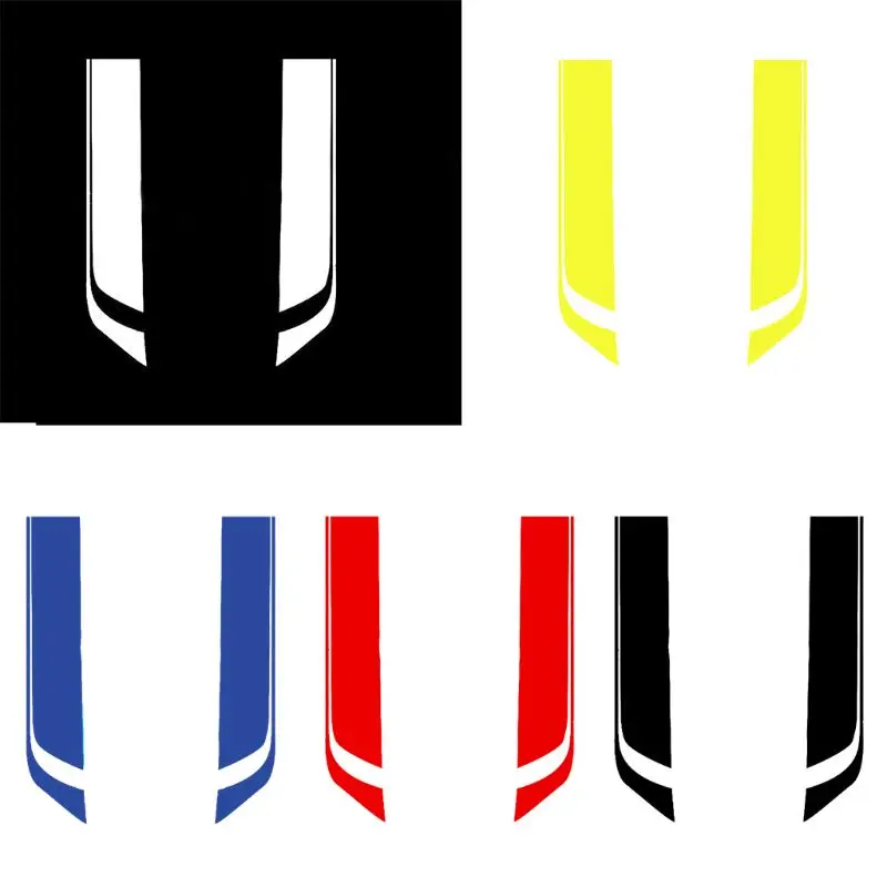 

2Pcs Universal Car Hood Bonnet Vinyl Decals Car-Styling Sports Stripe Stickers