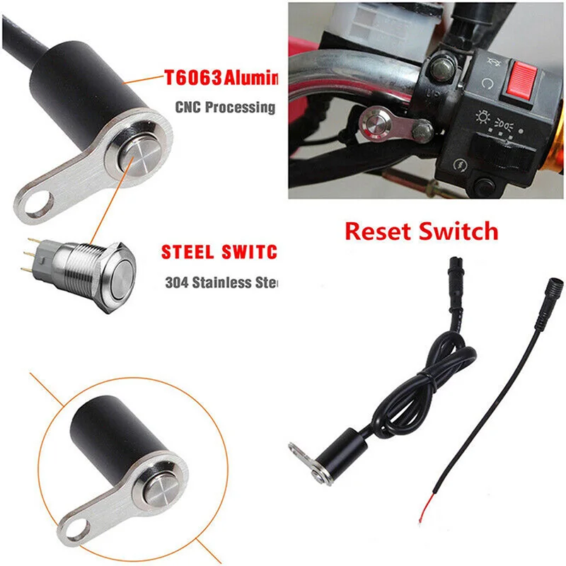

1 piece Motorcycle Switch ON-OFF Lock or Reset Handlebar Adjustable Mount Waterproof Switches Button DC12V Headlight