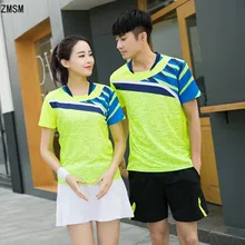 ZMSM мужские и wo мужские теннисные майки шорты и юбки футболка для бадминтона теннисные майки для взрослых дышащий спортивный костюм Y111