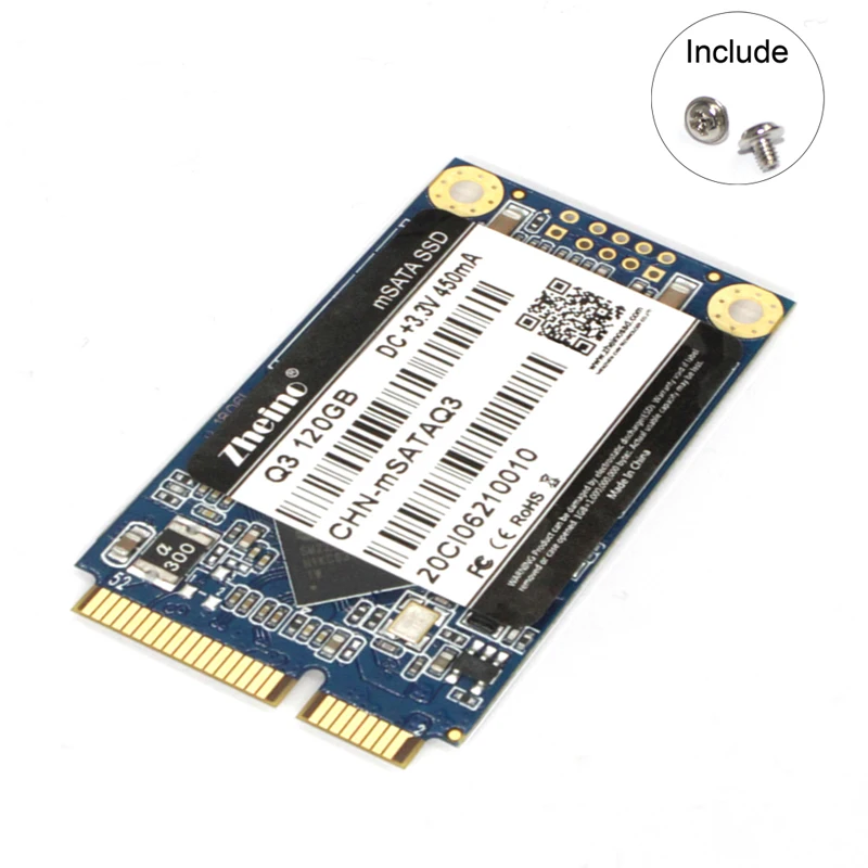 Meilleur Zheino mSATA3 ssd Q3 Q2 64 gb 120 gb 128 gb 240 gb 256 gb 480 64GBSSD SATA3 Solid State drive Pour Comprimés Ordinateur Portable