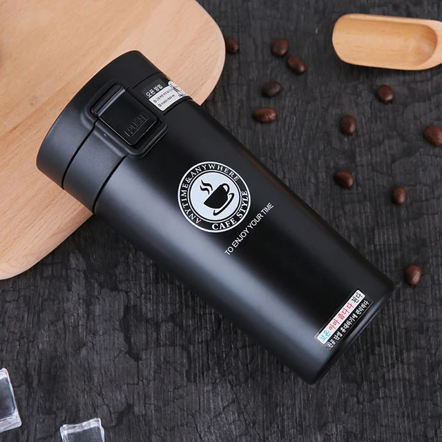 Hot Fashion 380ml Stainless Steel Coffee Mugs Insulated Water Bottle  Tumbler Thermos Cup Vacuum Flask Premium Travel Coffee Mug - AliExpress