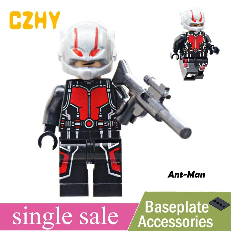 

Avengers Infinity War Antman Blocks T'Chaka observer yellow jacket vulture death vision pepper Steve Rogers Minifigured Toys